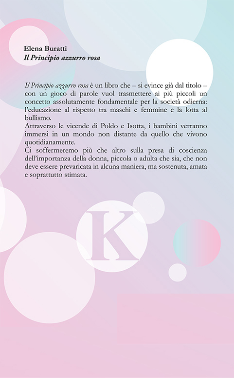 Quarta di copertina di Il principio azzurro rosa